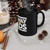 Howay the Lads Black Mug